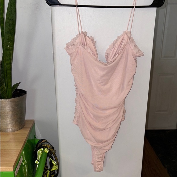 Pink Ruffled Bodysuit NWT - Picture 6 of 13